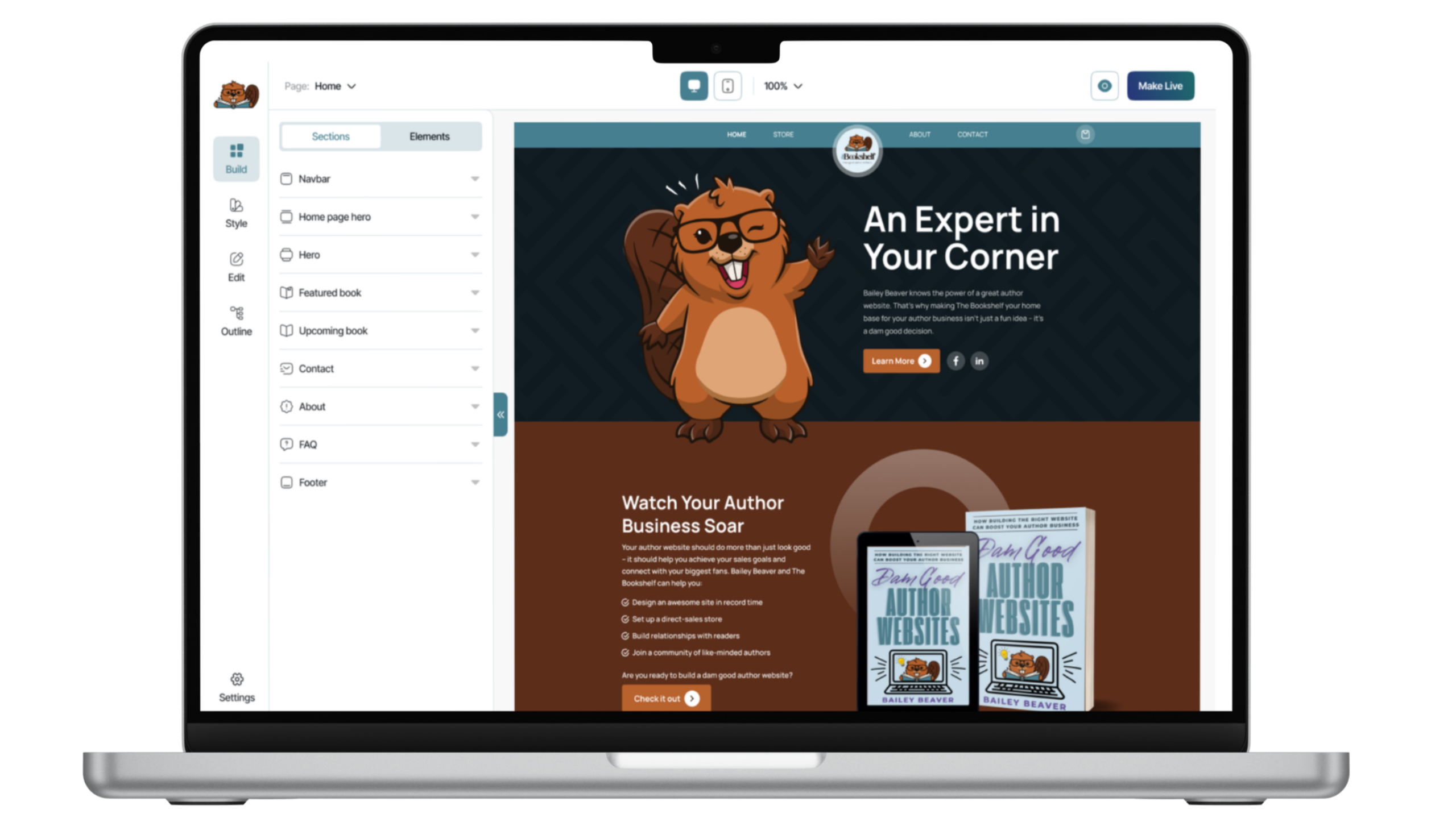 Try The Bookshelf demo