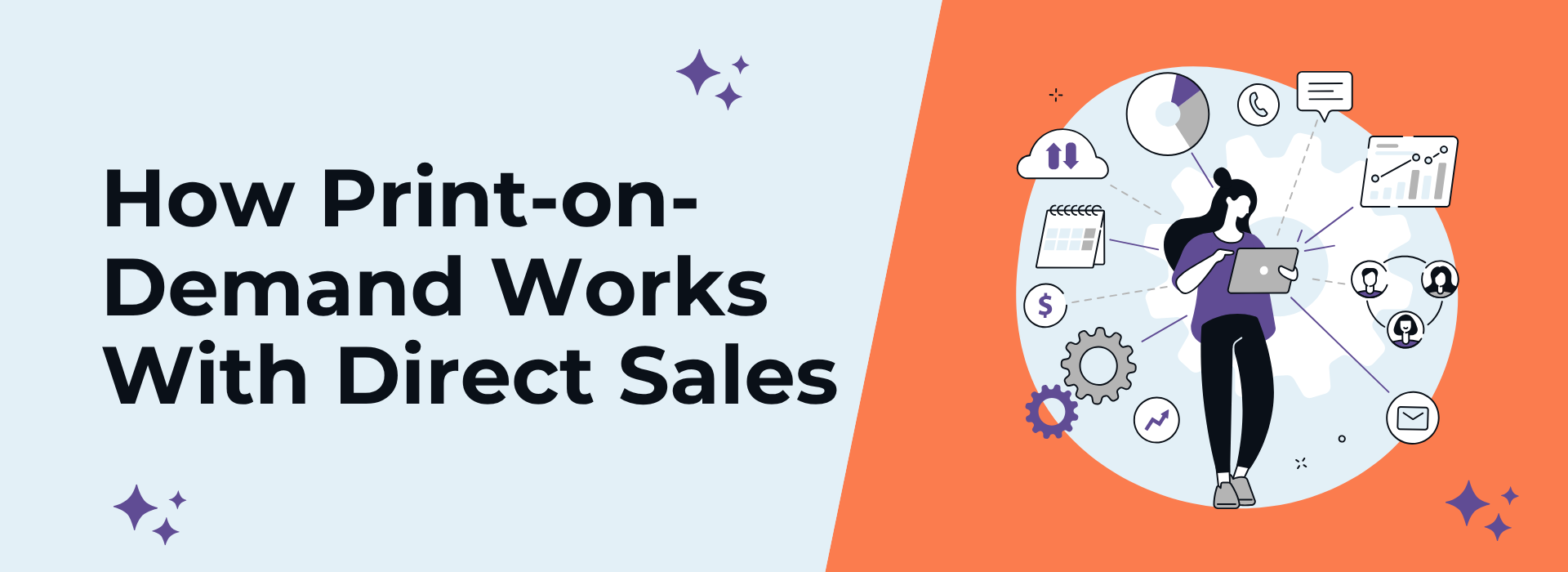How Print-on-Demand Works With Direct Sales