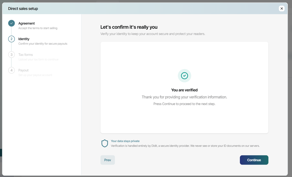 Bookshelf matching identity verification screen.